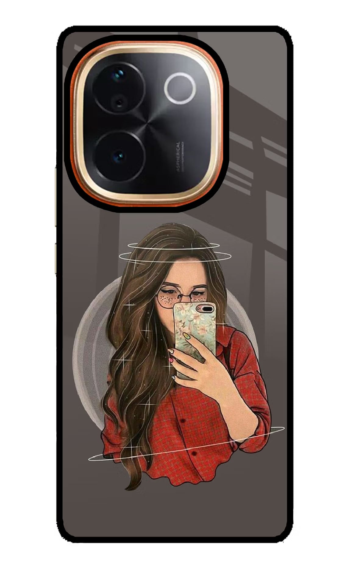 Selfie Queen Vivo T3 Pro 5G Glass Case Back Cover by Casekaro
