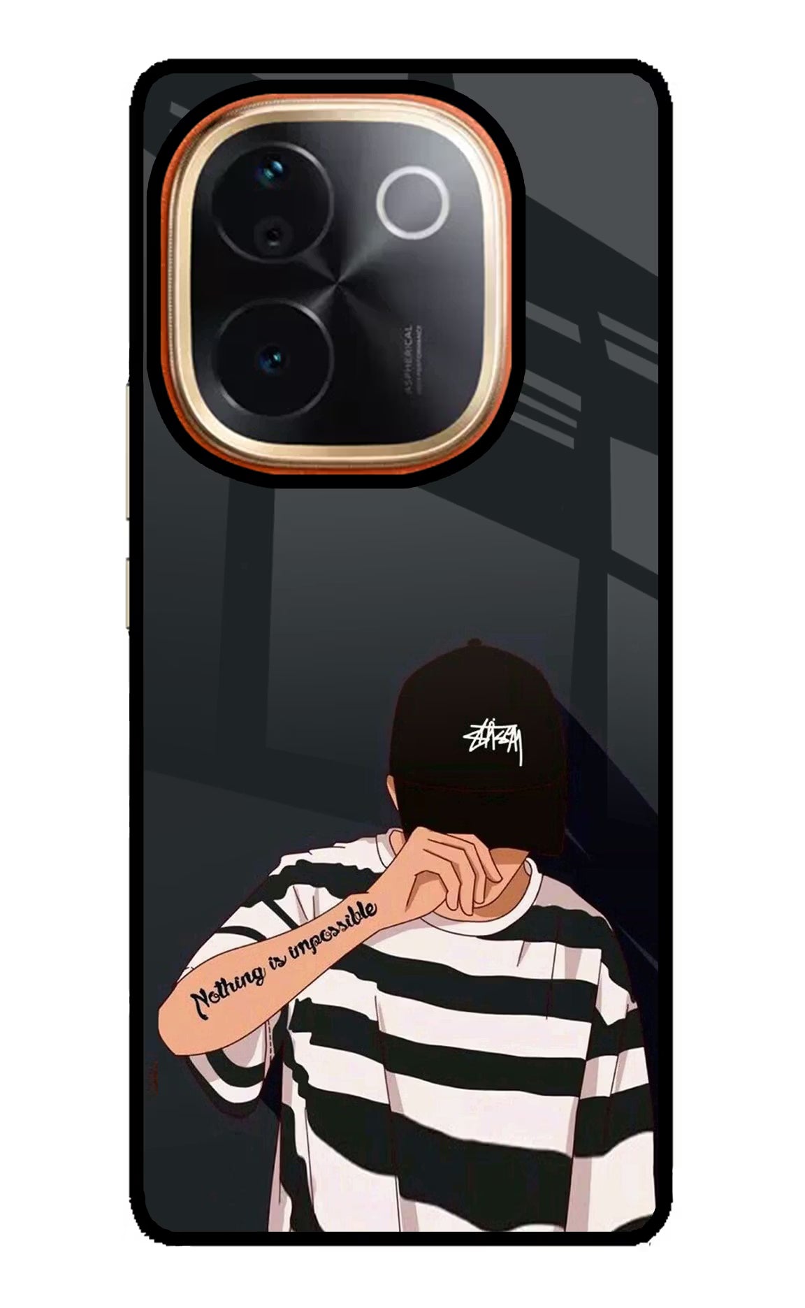 Aesthetic Boy Vivo T3 Pro 5G Glass Case Back Cover by Casekaro