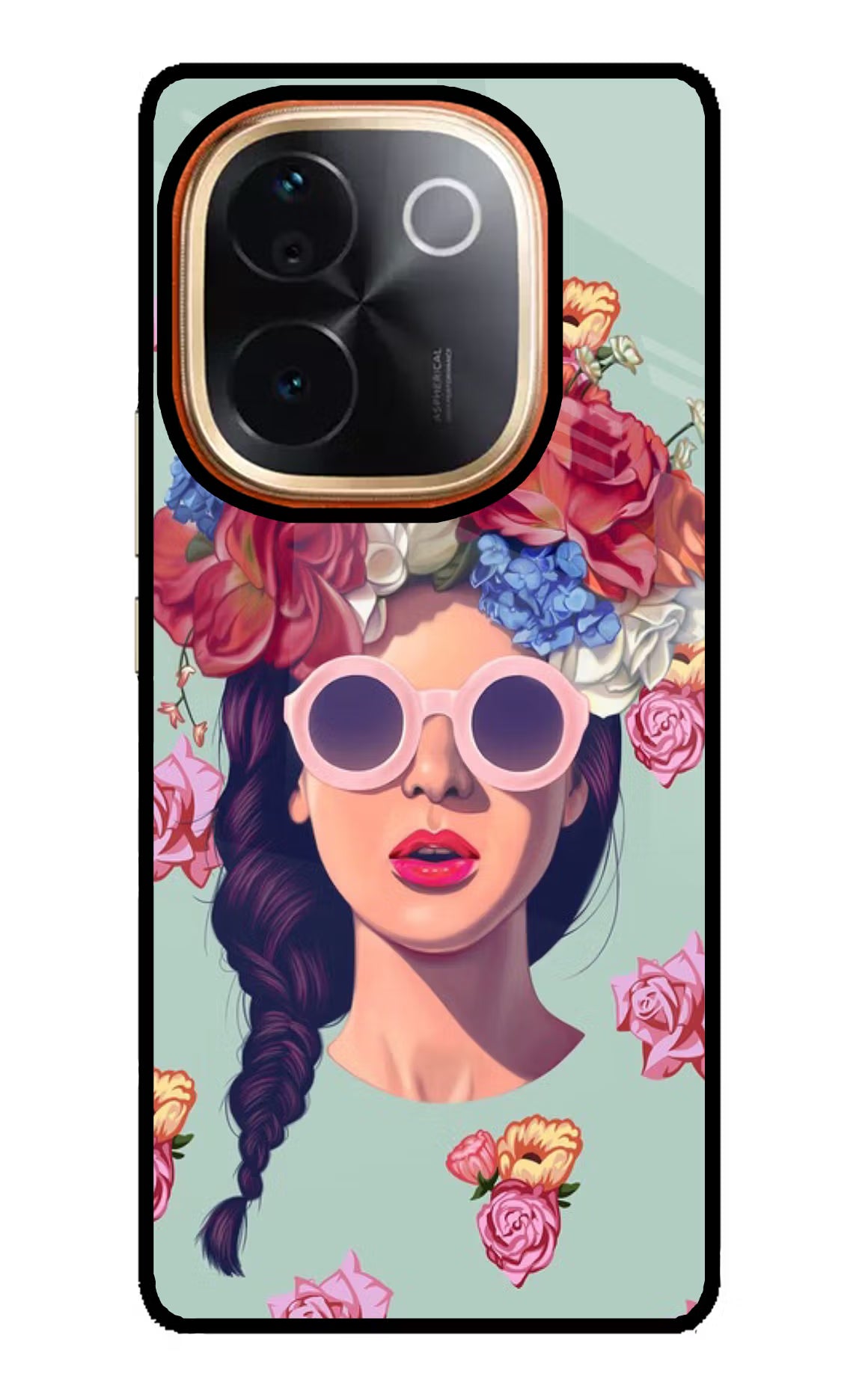 Pretty Girl Vivo T3 Pro 5G Glass Case Back Cover by Casekaro
