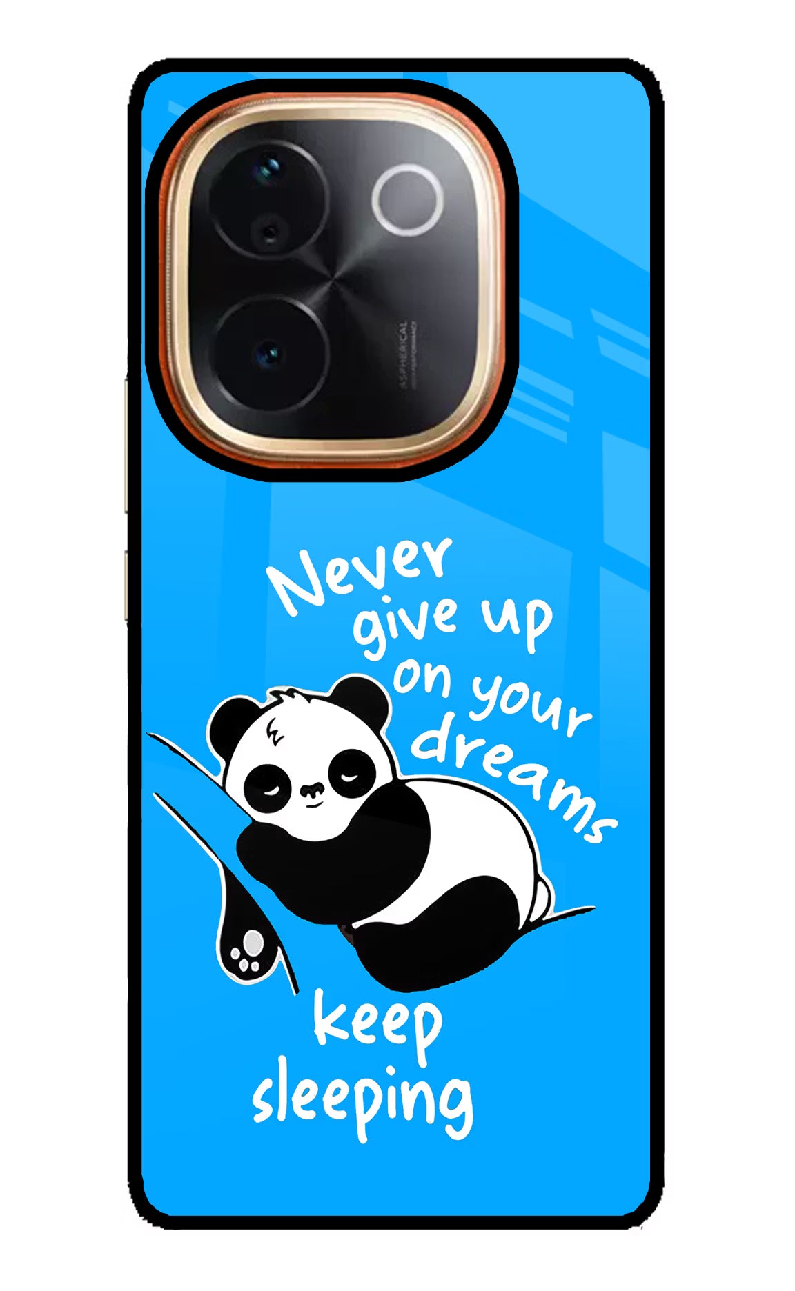 Keep Sleeping Vivo T3 Pro 5G Glass Case Back Cover by Casekaro