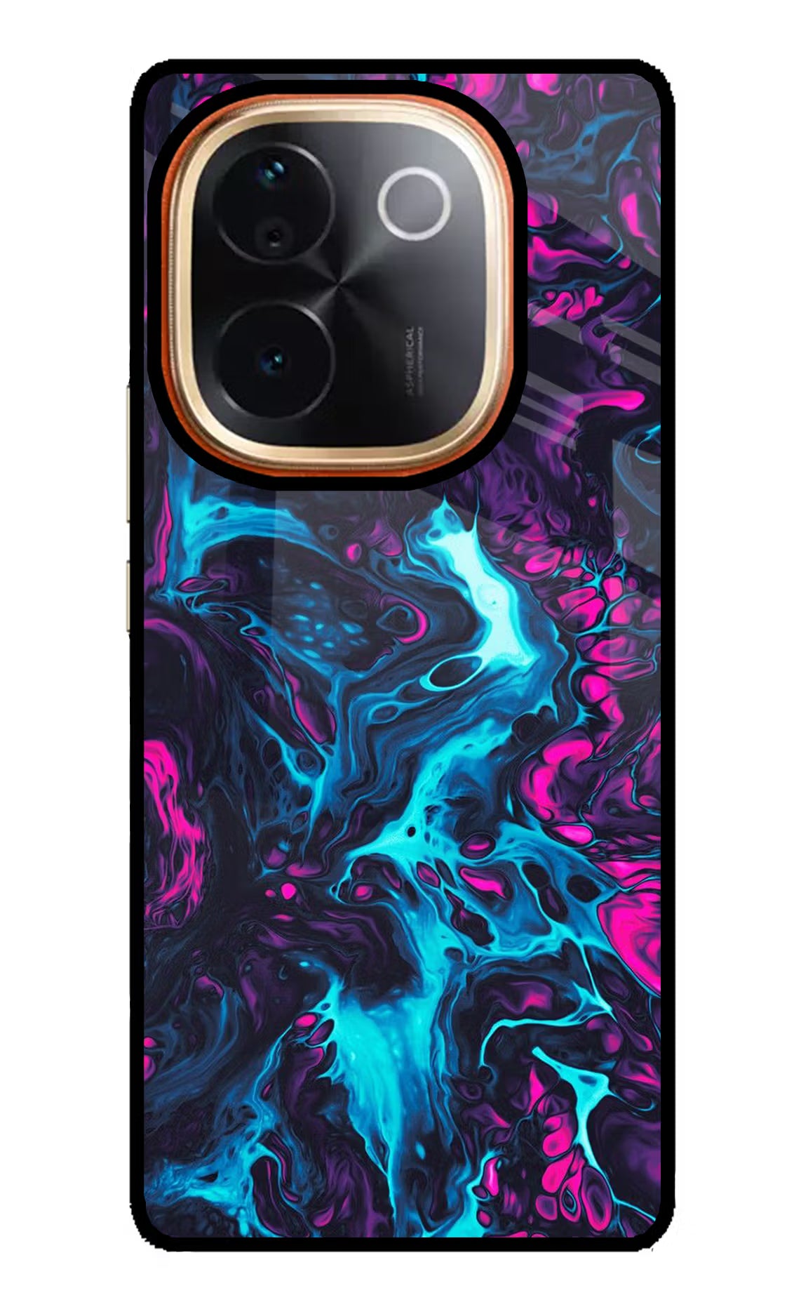 Abstract Vivo T3 Pro 5G Glass Case Back Cover by Casekaro