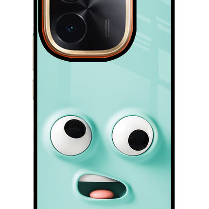 Funny Cartoon Vivo T3 Pro 5G Glass Case Back Cover by Casekaro