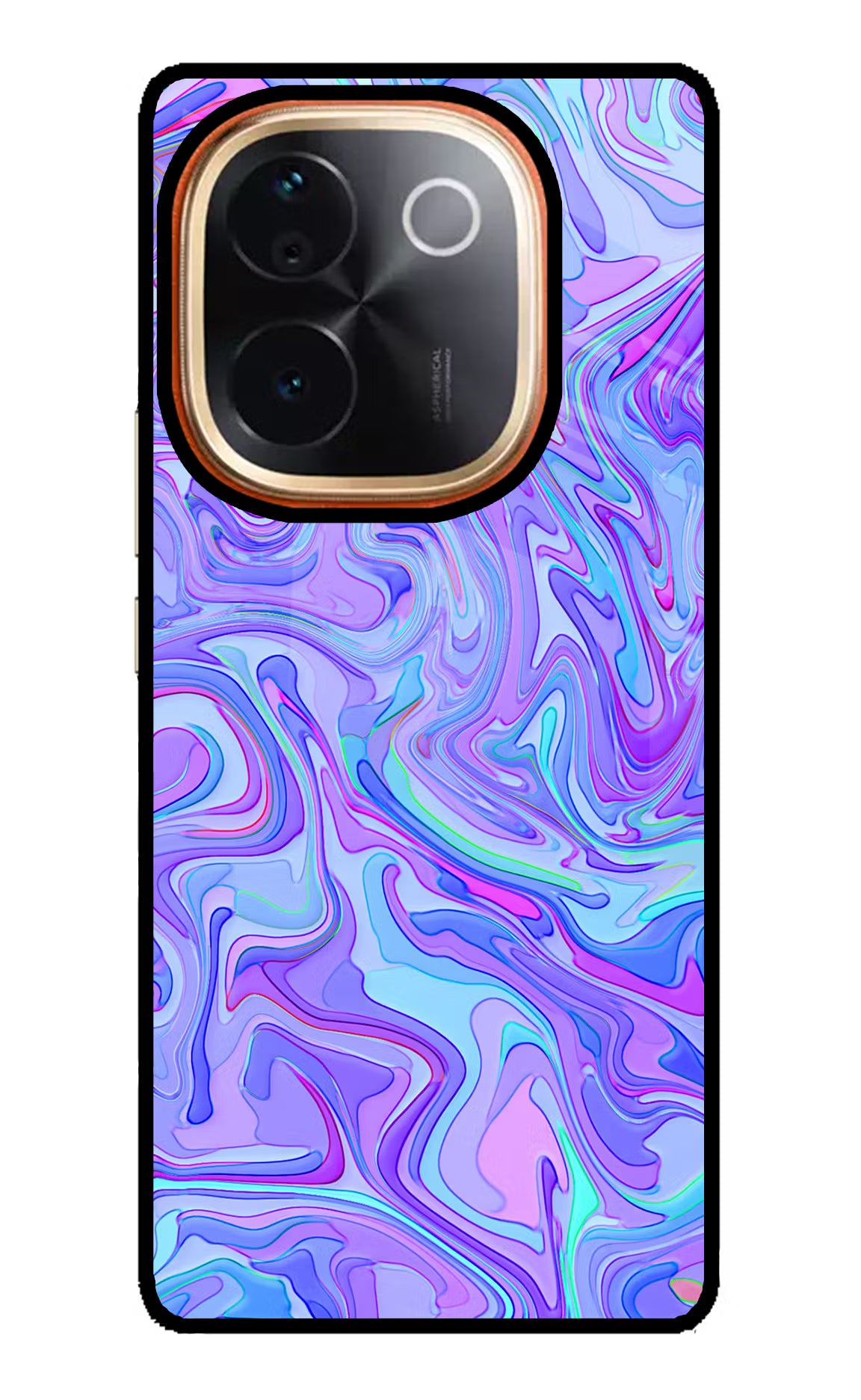 Glitter Vivo T3 Pro 5G Glass Case Back Cover by Casekaro