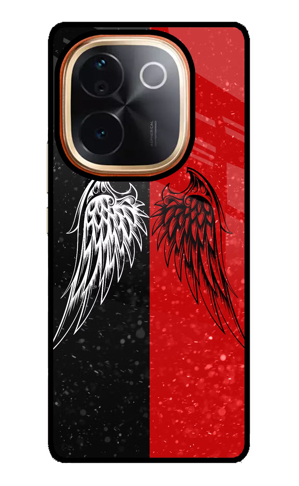 Wings Vivo T3 Pro 5G Glass Case Back Cover by Casekaro