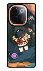 Cartoon Astronaut Vivo T3 Pro 5G Glass Case