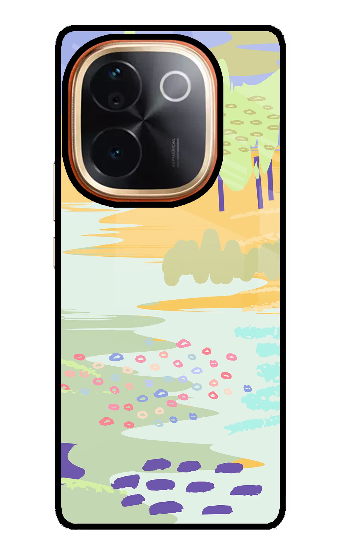 Scenery Vivo T3 Pro 5G Glass Case Back Cover by Casekaro