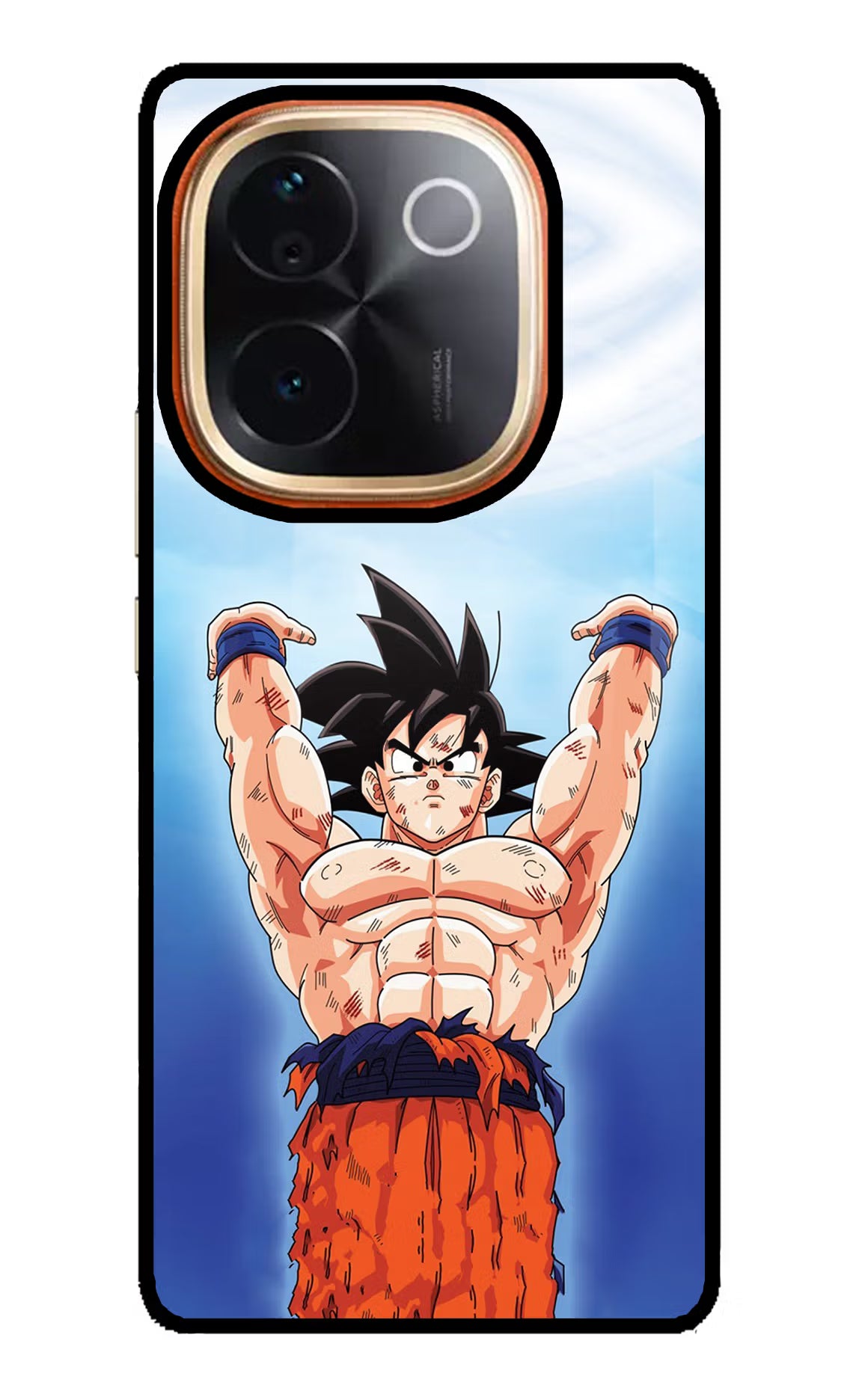 Goku Power Vivo T3 Pro 5G Glass Case Back Cover by Casekaro