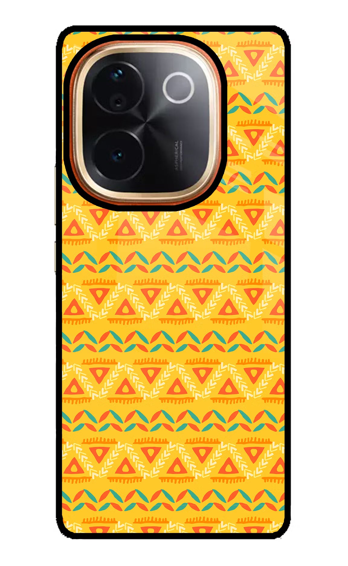 Tribal Pattern Vivo T3 Pro 5G Glass Case Back Cover by Casekaro