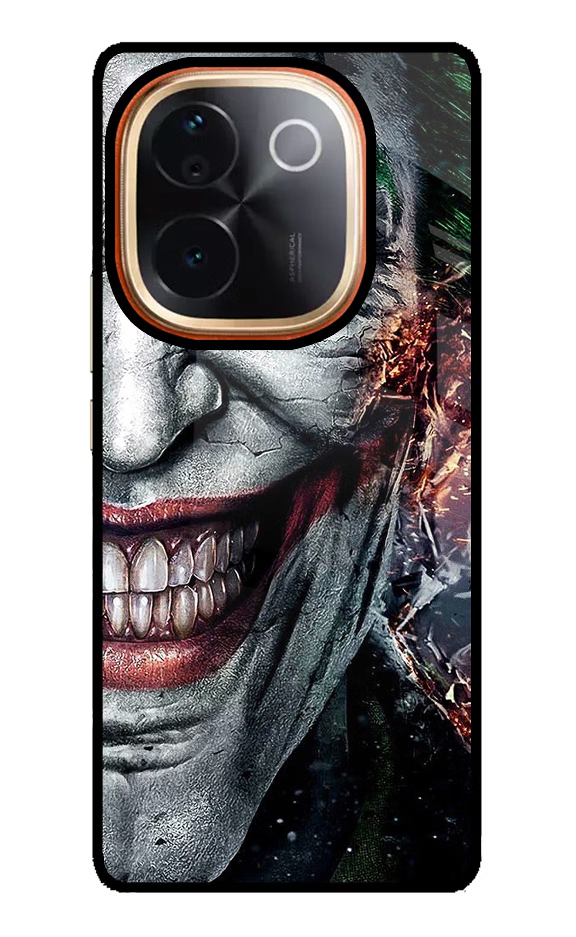 Joker Cam Vivo T3 Pro 5G Glass Case Back Cover by Casekaro