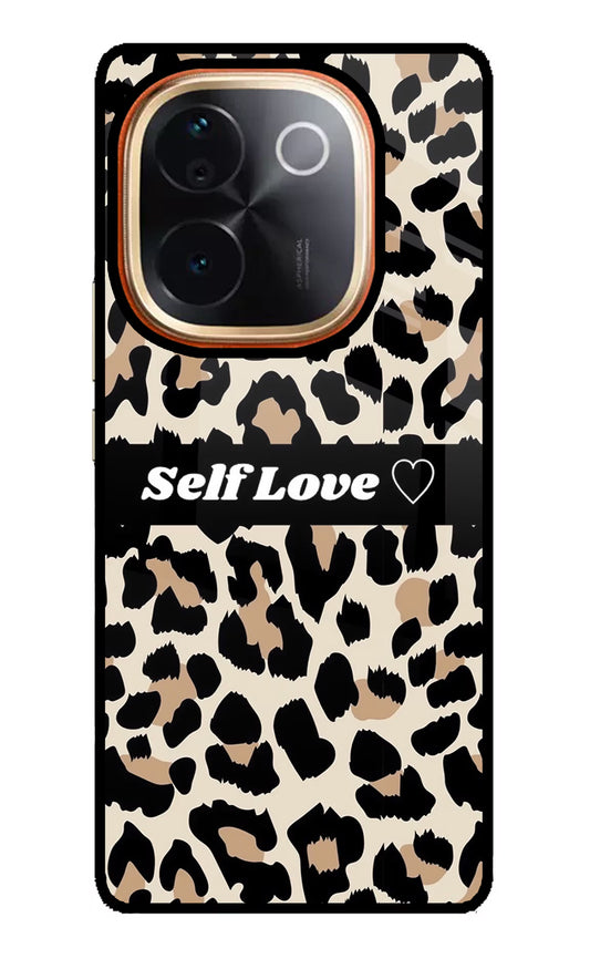Leopard Print Self Love Vivo T3 Pro 5G Glass Case