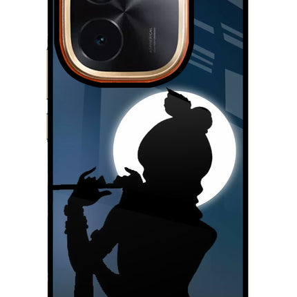 Shri Krishna Silhouette Vivo T3 Pro 5G Glass Case Back Cover by Casekaro