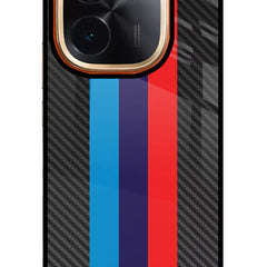 BMW Stripes Pattern Vivo T3 Pro 5G Glass Case