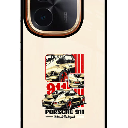 Classic Porsche 911 Vivo T3 Pro 5G Glass Case Back Cover by Casekaro