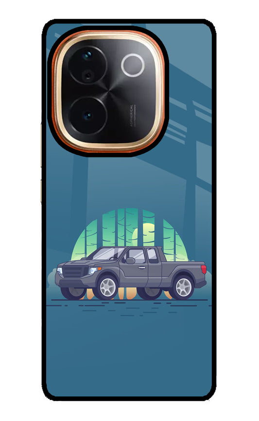 Retro Garage Vibe Vivo T3 Pro 5G Glass Case