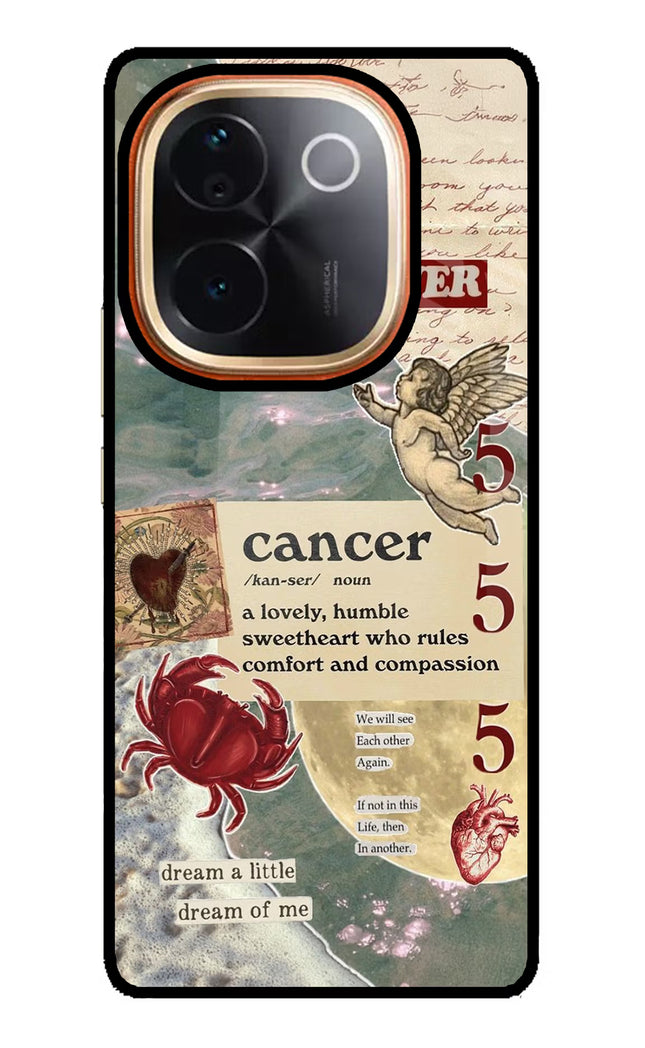 Cancer Zodiac Vivo T3 Pro 5G Glass Case
