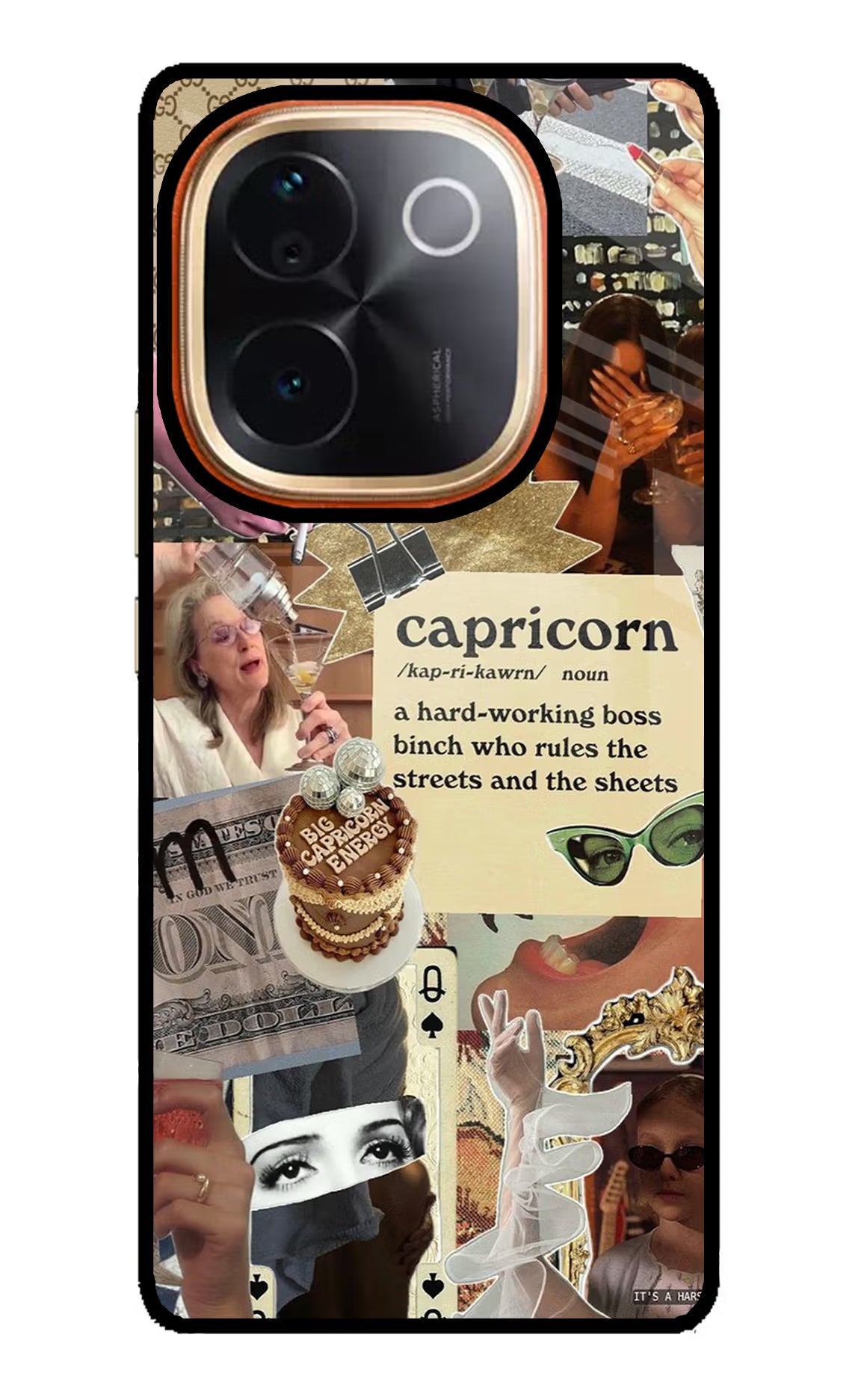 Capricorn Zodiac Vivo T3 Pro 5G Glass Case