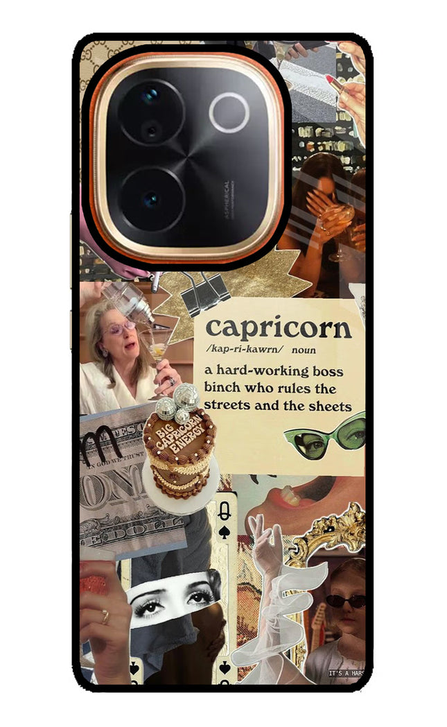 Capricorn Zodiac Vivo T3 Pro 5G Glass Case