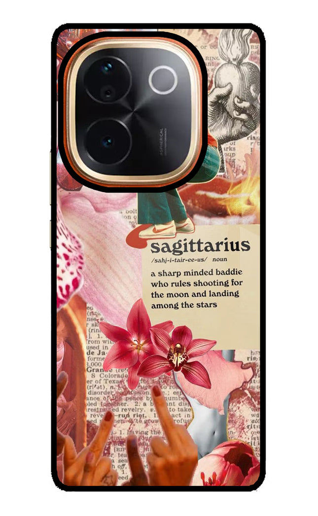 Sagittarius Zodiac Vivo T3 Pro 5G Glass Case
