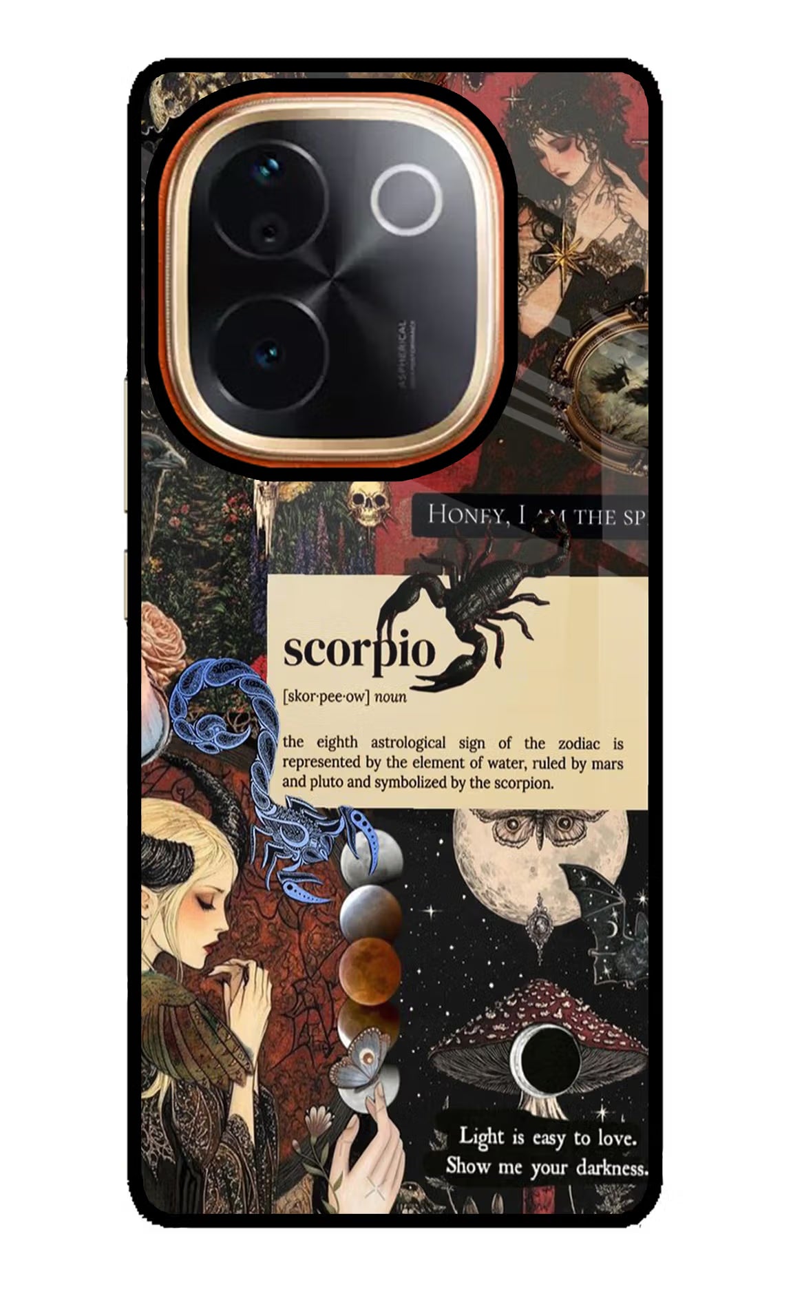 Scorpio Zodiac Vivo T3 Pro 5G Glass Case Back Cover by Casekaro