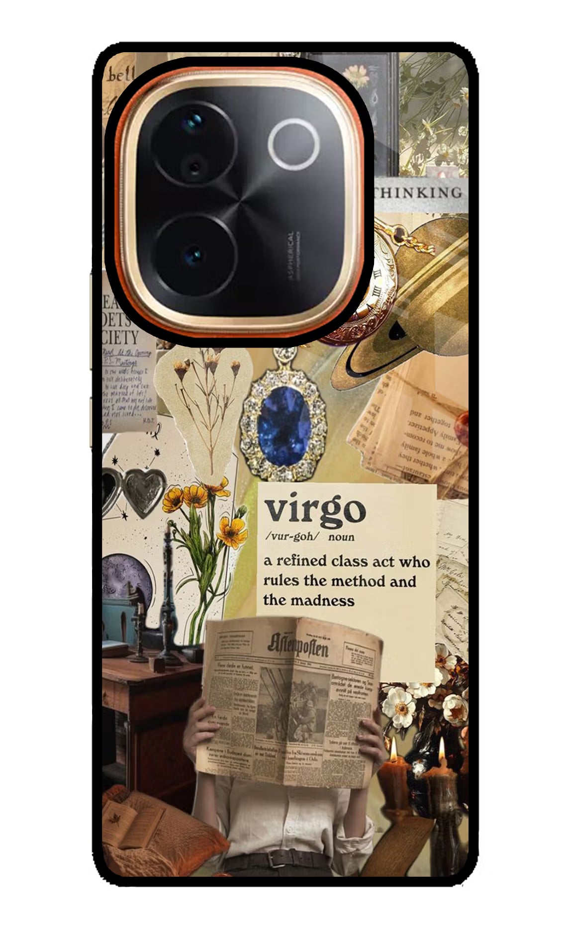 Virgo Zodiac Vivo T3 Pro 5G Glass Case