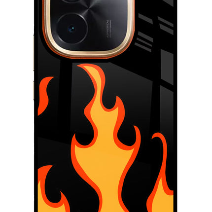 Fired Up – Black Vivo T3 Pro 5G Glass Case