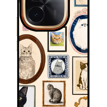 Mirror Cats Vivo T3 Pro 5G Glass Case