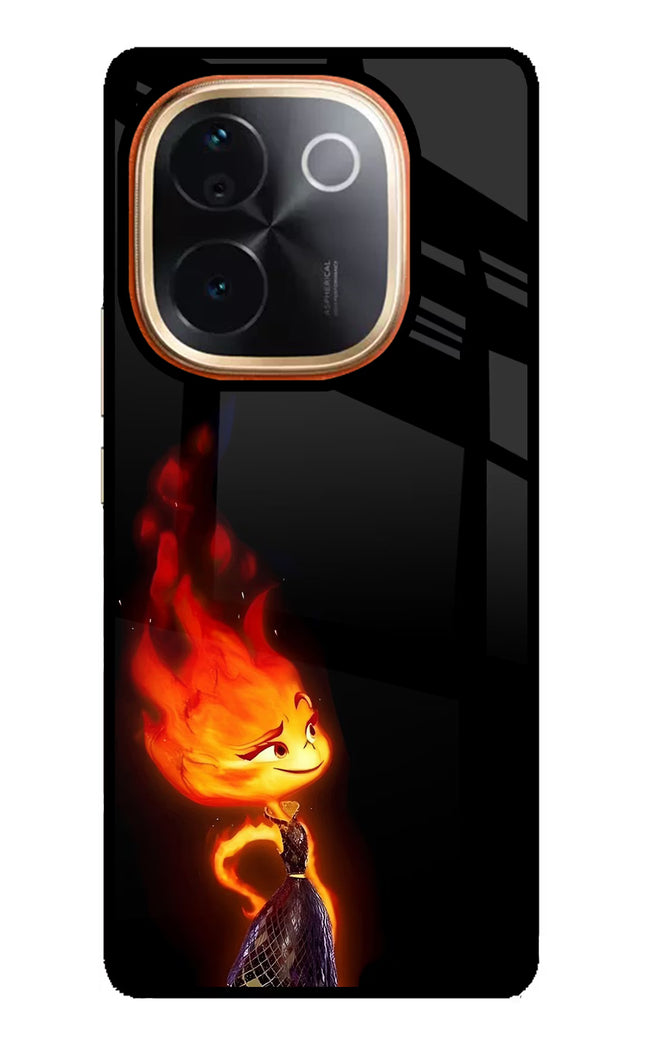Ember Flame Vivo T3 Pro 5G Glass Case