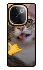 Silly Cat Call Vivo T3 Pro 5G Glass Case