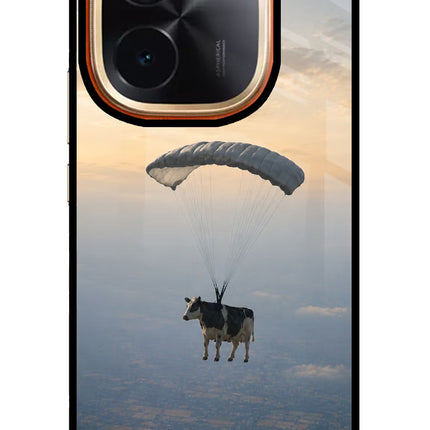 Skydiving Cow Vivo T3 Pro 5G Glass Case