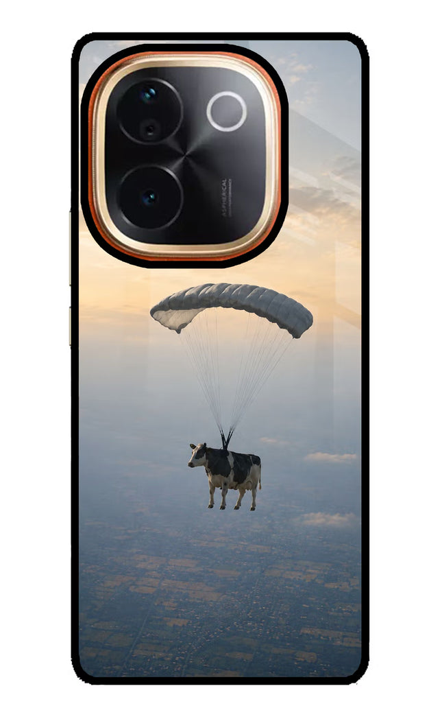 Skydiving Cow Vivo T3 Pro 5G Glass Case
