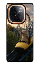 Rollercoaster Dog Vivo T3 Pro 5G Glass Case
