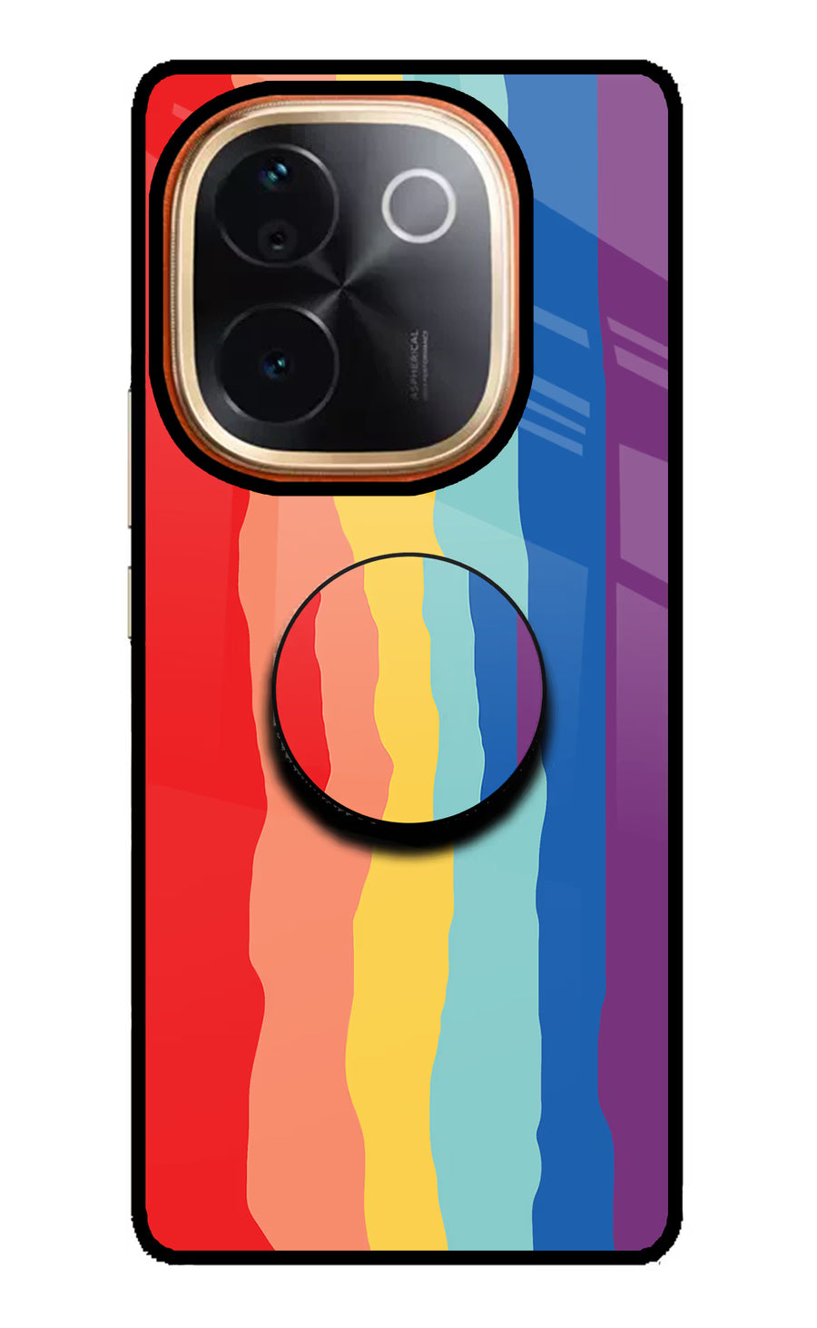 Rainbow Vivo T3 Pro 5G Pop Case, Glass case