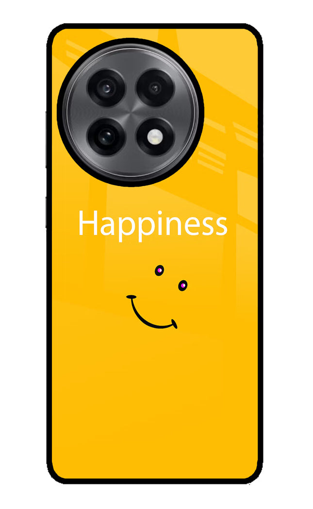Happiness With Smiley OnePlus 13R Glass Case