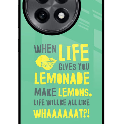 Quote OnePlus 13R Glass Case Back Cover by Casekaro