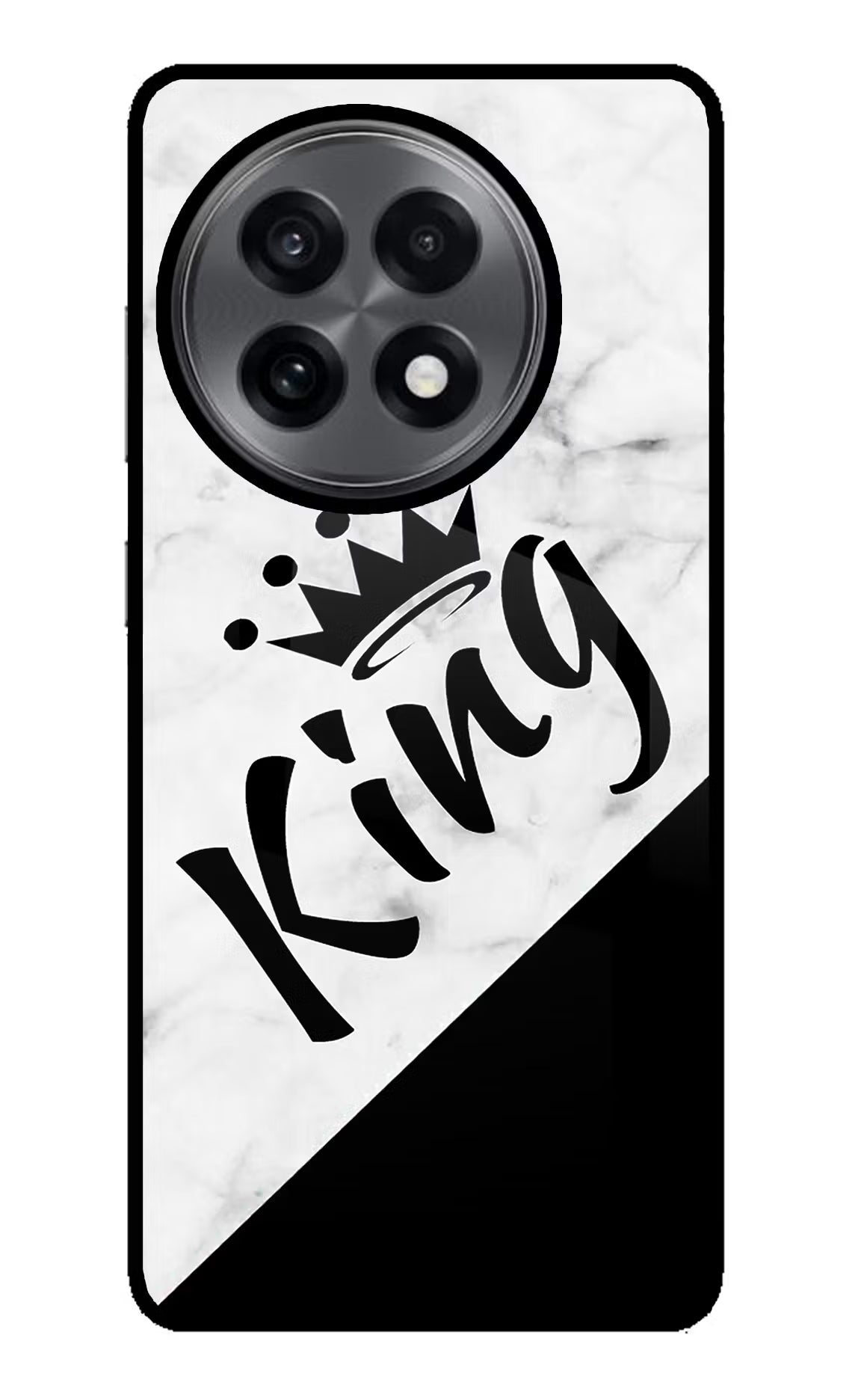 King OnePlus 13R Glass Case Back Cover by Casekaro
