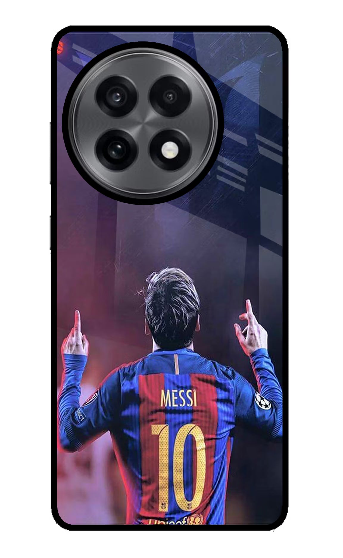 Messi OnePlus 13R Glass Case Back Cover by Casekaro