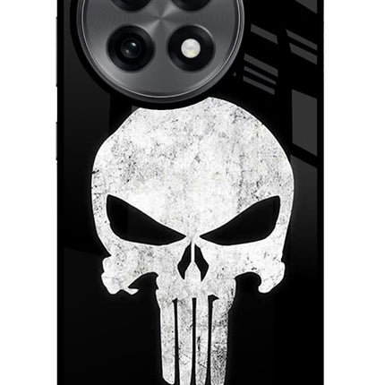 Punisher Skull OnePlus 13R Glass Case Back Cover by Casekaro