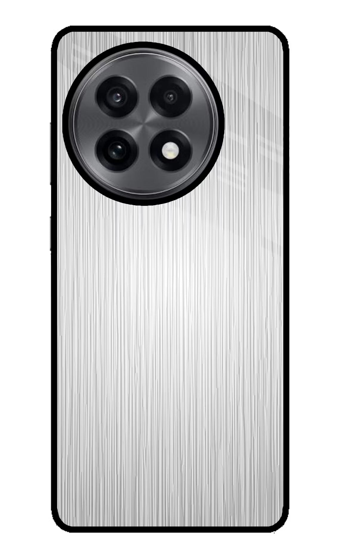 Wooden Grey Texture OnePlus 13R Glass Case Back Cover by Casekaro