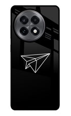 Paper Plane White OnePlus 13R Glass Case