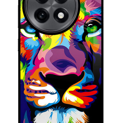 Lion OnePlus 13R Glass Case