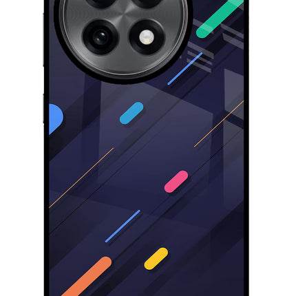 Abstract Design OnePlus 13R Glass Case