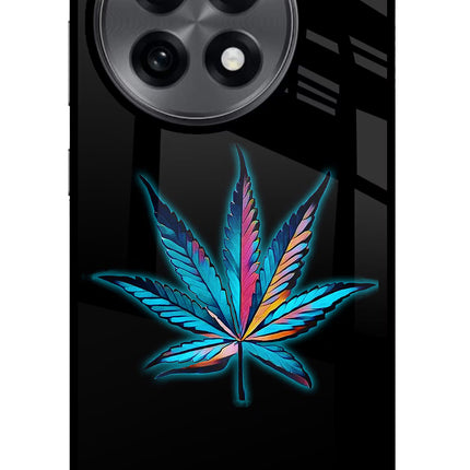 Weed OnePlus 13R Glass Case Back Cover by Casekaro