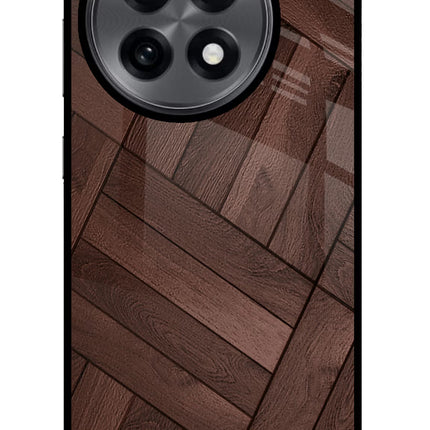 Wooden Texture Design OnePlus 13R Glass Case