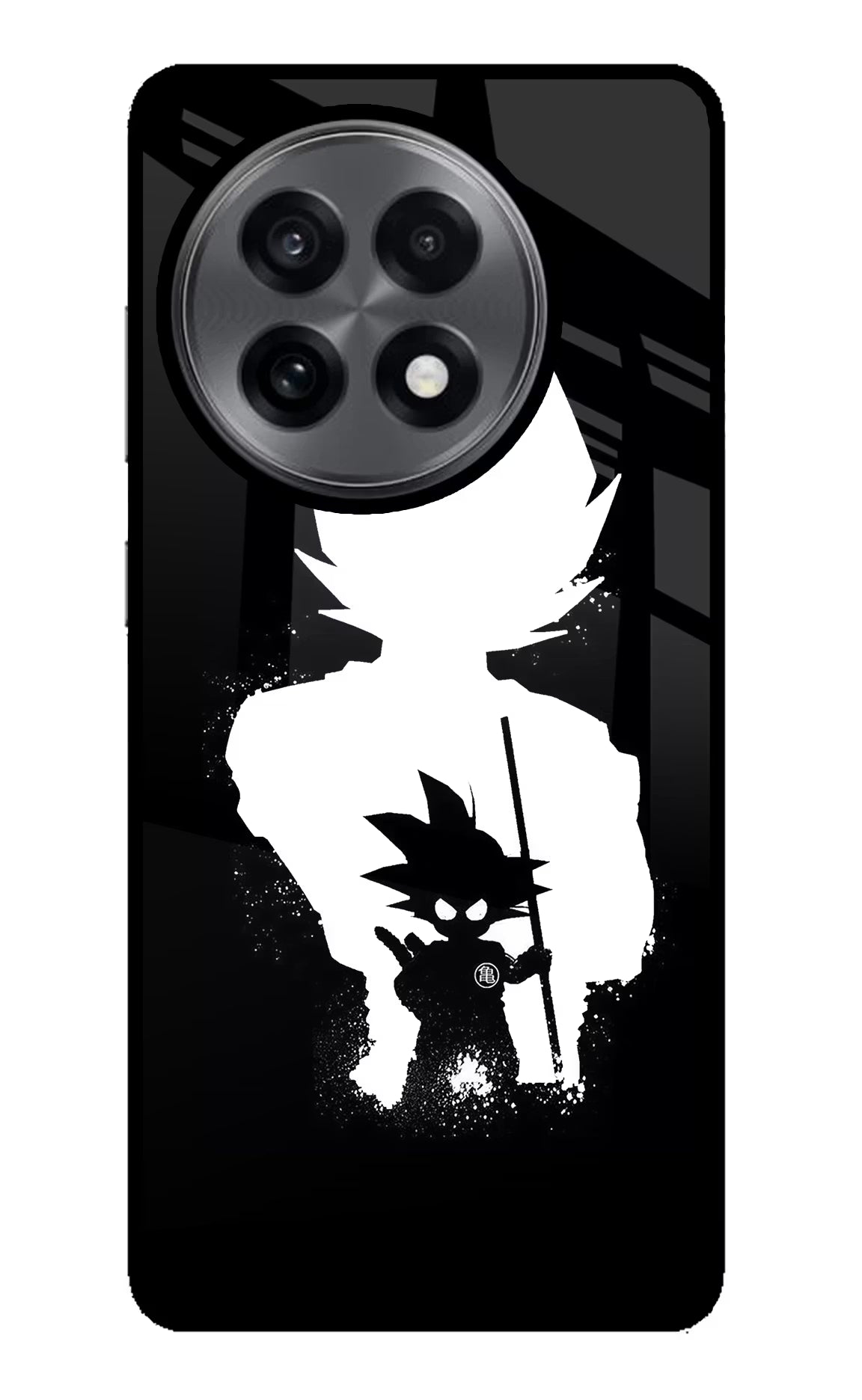 Goku Shadow OnePlus 13R Glass Case Back Cover by Casekaro