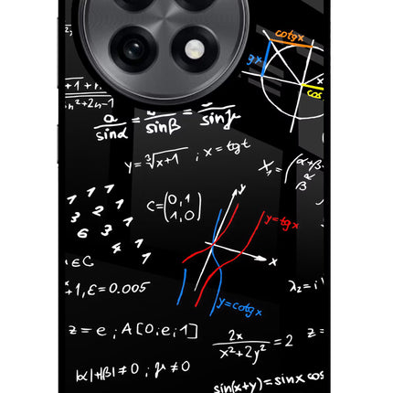 Mathematics Formula OnePlus 13R Glass Case Back Cover by Casekaro