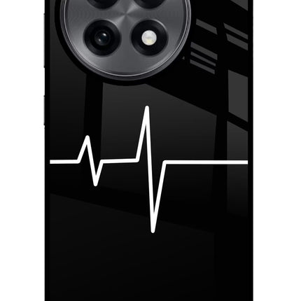 Heart Beats OnePlus 13R Glass Case Back Cover by Casekaro