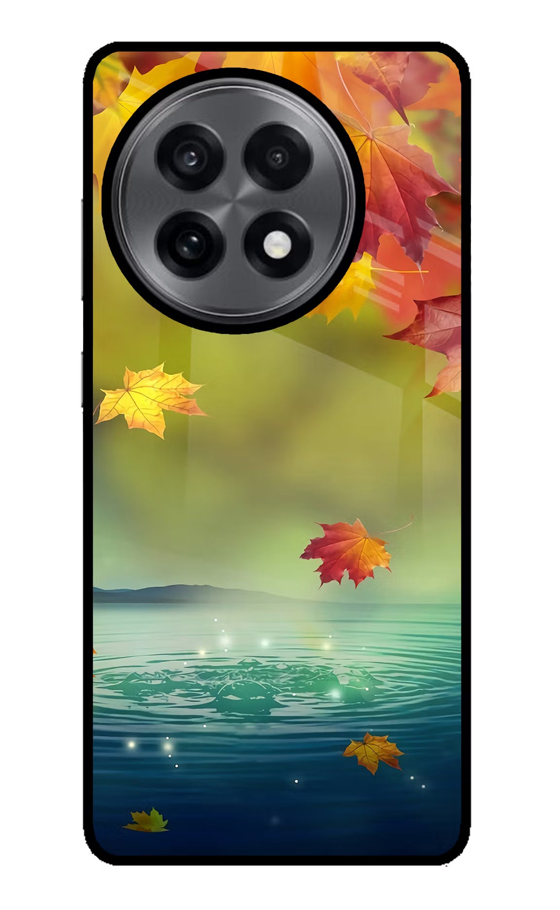 Flowers OnePlus 13R Glass Case Back Cover by Casekaro