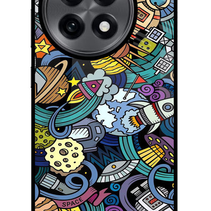 Space Abstract OnePlus 13R Glass Case