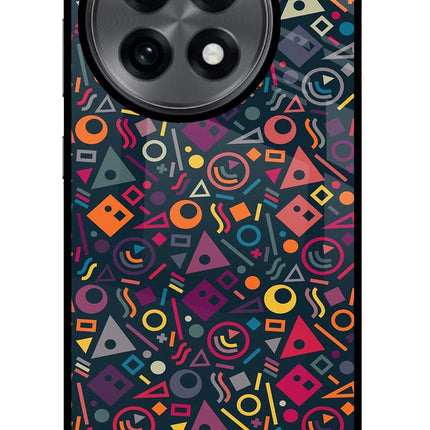 Geometric Abstract OnePlus 13R Glass Case