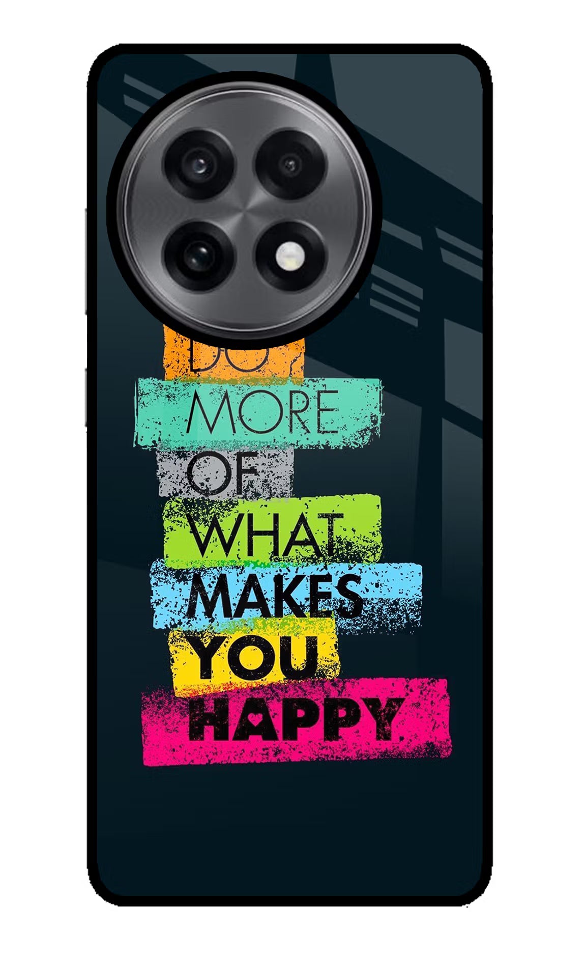 Do More Of What Makes You Happy OnePlus 13R Glass Case Back Cover by Casekaro